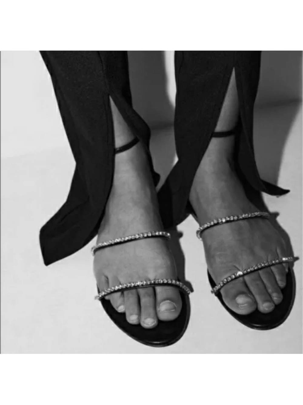 Zara Rhinestone Sandals